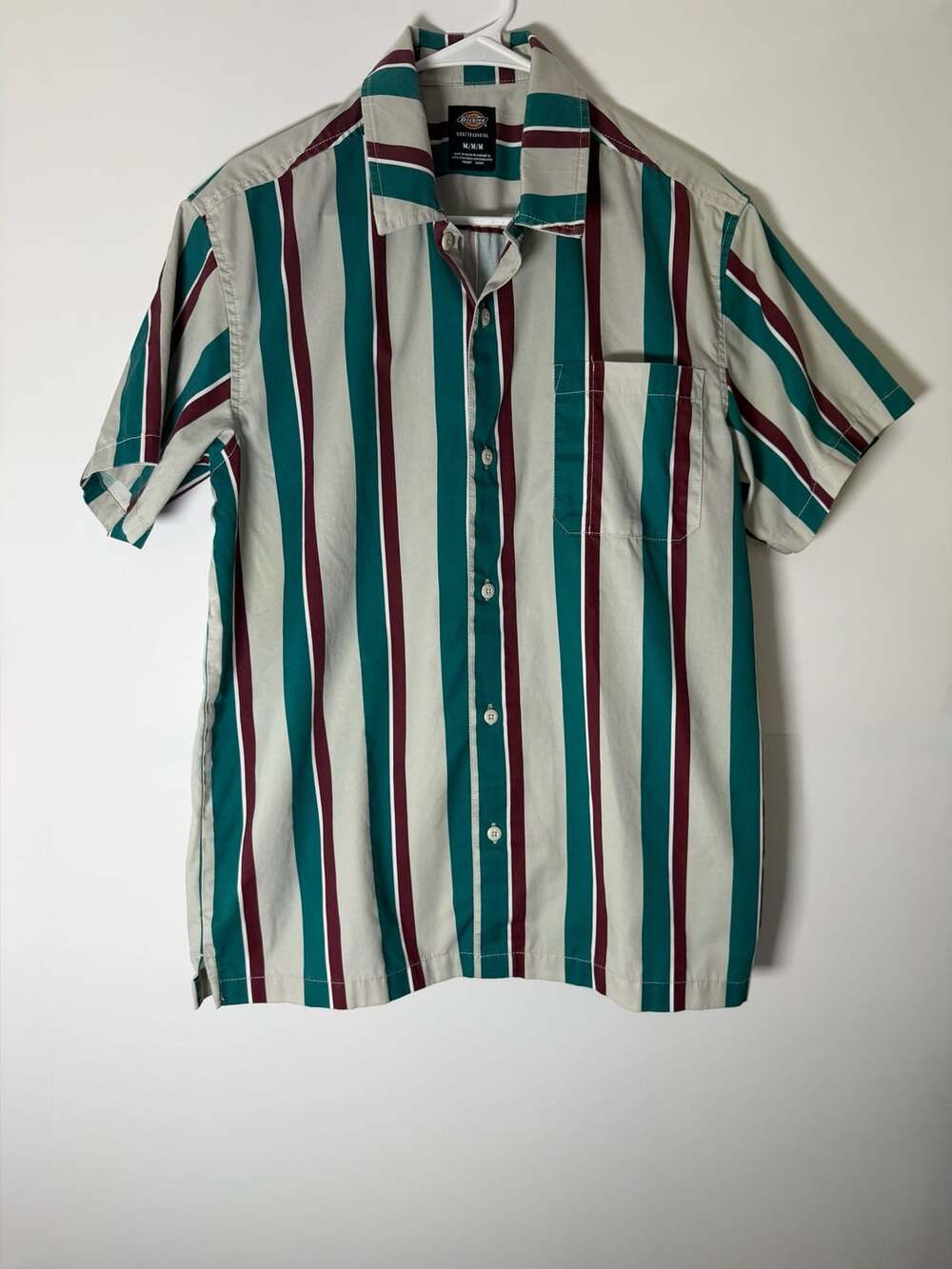 Dickies x Jamie Foy Skateboarding Striped Short-Sleeve Shirt Size M